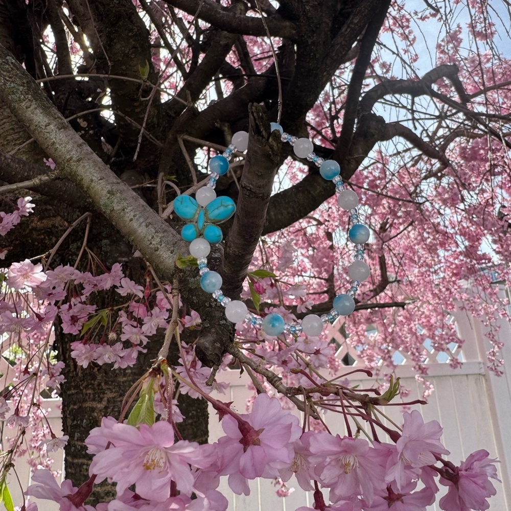 Blue Butterfly Crystal Bracelet